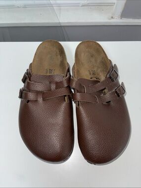 Birkenstock Birki's Camden brown leather slip-on clogs